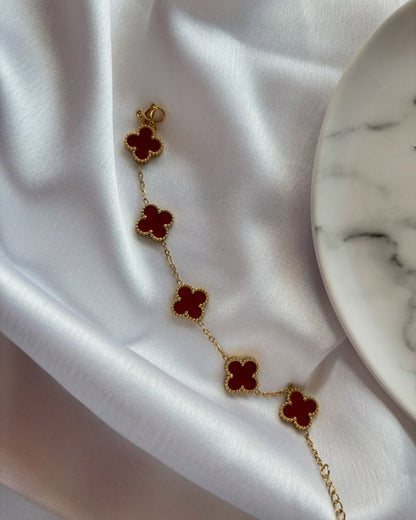 Kalia | Brățară Trifoi Roșu Regal