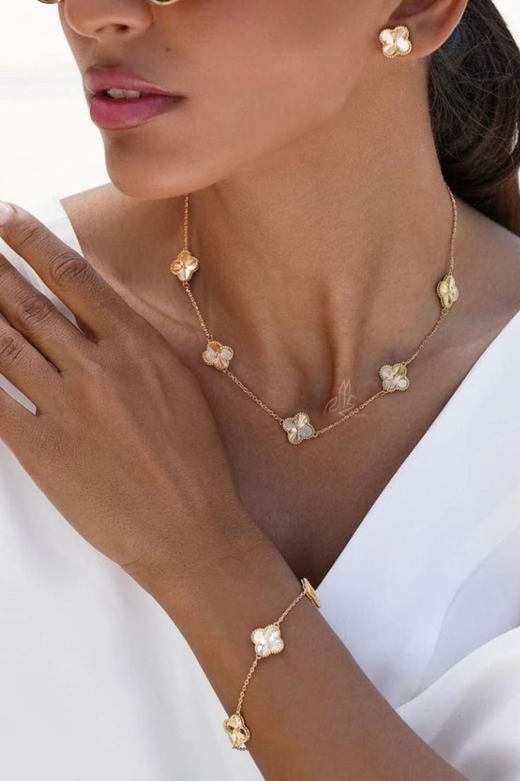 Kalia | Colierul Trifoi Regal Gold