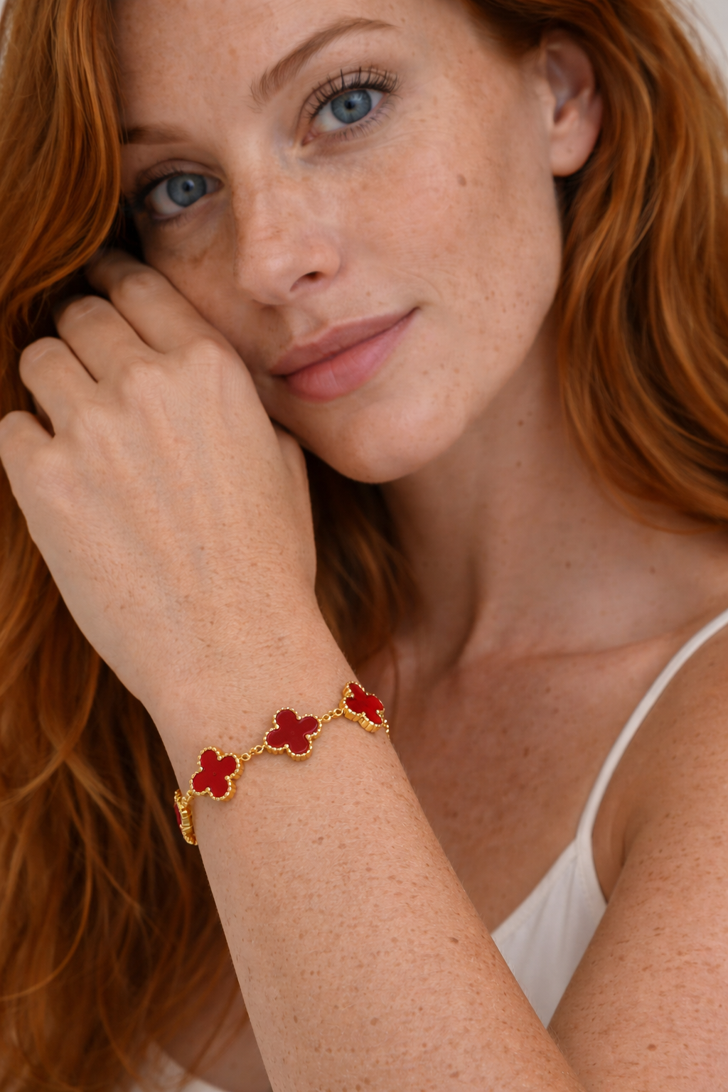 Kalia | Brățară Trifoi Roșu Regal