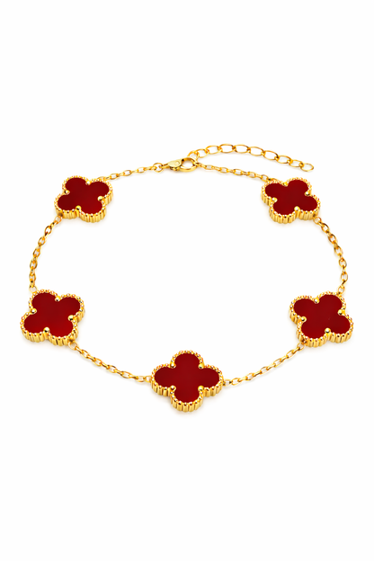 Kalia | Brățară Trifoi Roșu Regal