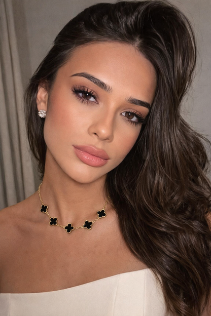 Kalia | Colier Trifoi Negru Regal