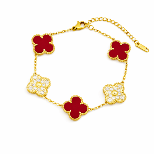 Kalia | Brățară Trifoi Cu Cristale