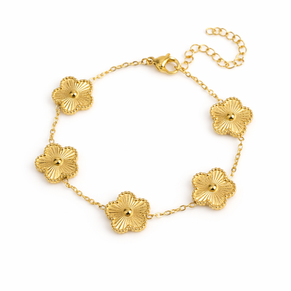 Kalia | Brățară Aurie cu Trifoi