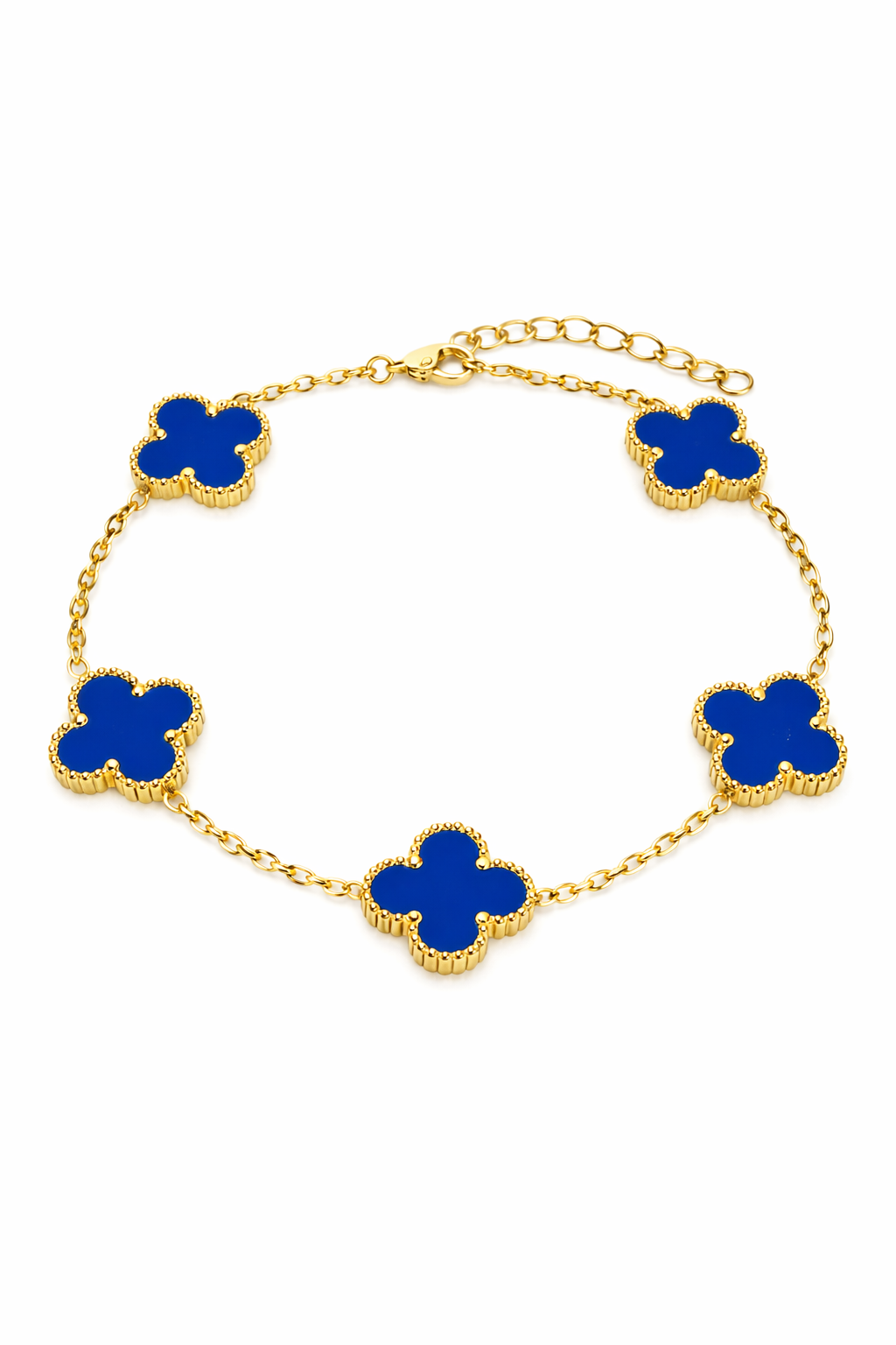 Kalia | Brățară Trifoi Albastru  Regal