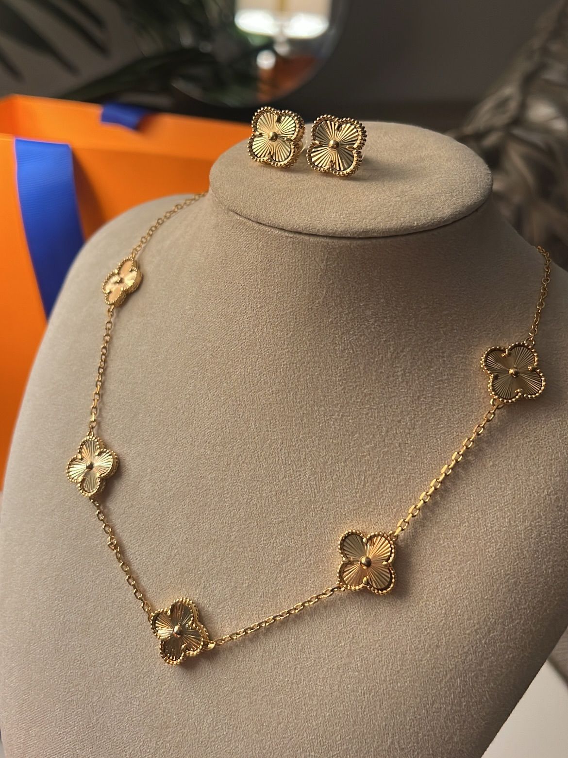 Kalia | Colierul Trifoi Regal Gold